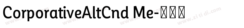 CorporativeAltCnd Me字体转换 CorporativeAltCnd Me字体转换